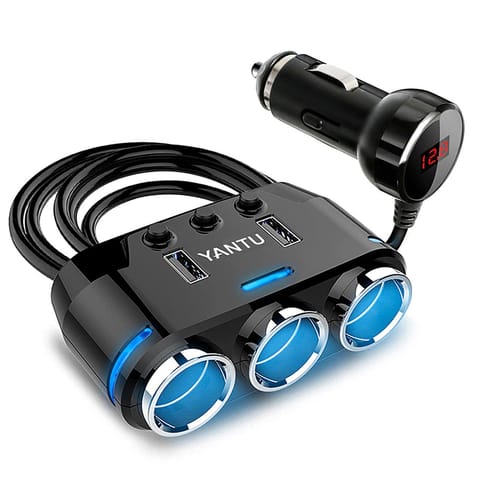 ⁨Rozdzielacz gniazdka zapalniczki 2x usb ładowarka⁩ w sklepie Wasserman.eu