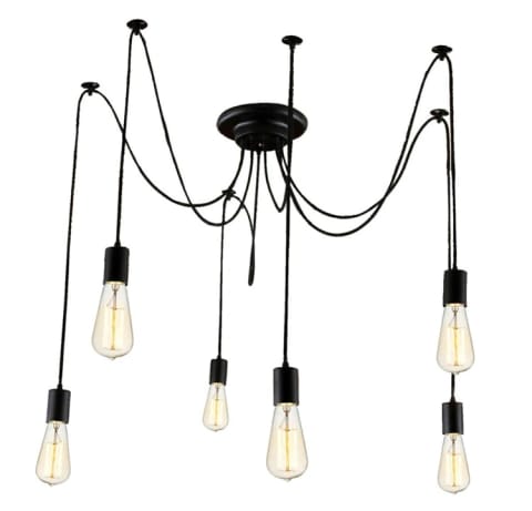 ⁨ZD74 Ceiling Lamp 6 Arm Chandelier⁩ at Wasserman.eu