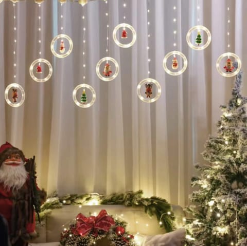 ⁨DA324A Lampki choinkowe led 3m kółka z figurami⁩ w sklepie Wasserman.eu
