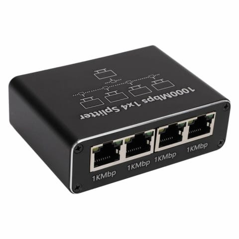 ⁨HD43B Rozdzielacz sieciowy 1x4 rj45⁩ w sklepie Wasserman.eu