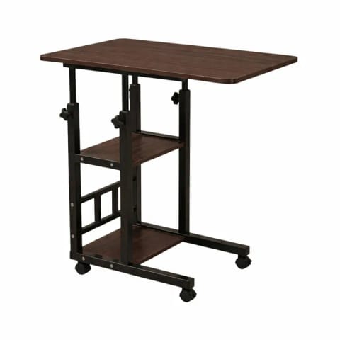 ⁨SL17 Mobilny stolik pod laptopa ciemne drewno⁩ w sklepie Wasserman.eu