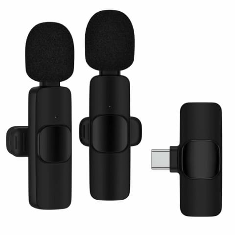⁨DA704 Mikrofon krawatowy bezprzewodowy usb-c 2szt⁩ w sklepie Wasserman.eu
