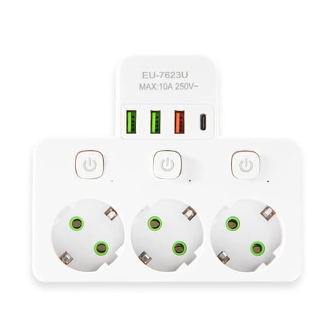 ⁨DA714C Listwa zasilająca 3 gniazda + 3xusb + usb-c 3m⁩ w sklepie Wasserman.eu