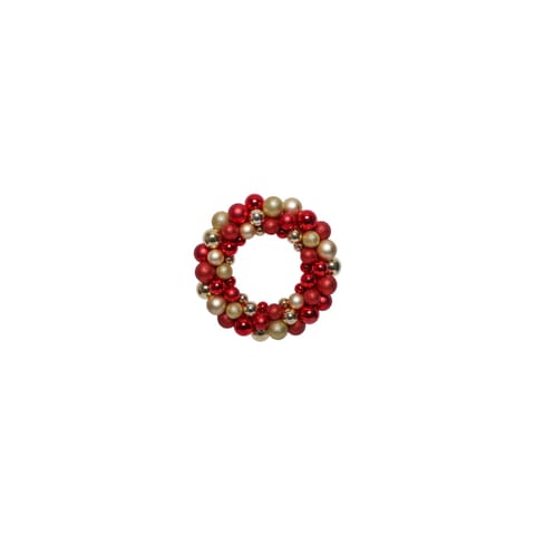 ⁨35CM PLASTIC CHRISTMAS BALL WREATH⁩ at Wasserman.eu