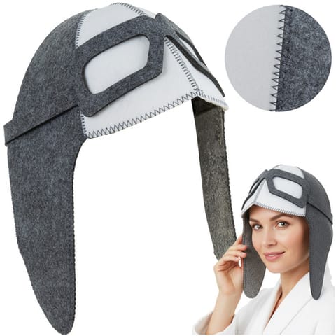 ⁨Czapka filcowa do sauny - pilotka Isomedix 26456⁩ w sklepie Wasserman.eu