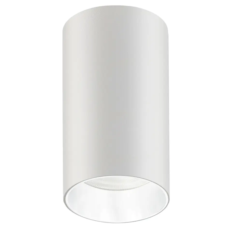 ⁨Surface-mounted luminaire / Maclean tube, spot, round, aluminum, GU10, 55x100mm, white, MCE458 W/W⁩ at Wasserman.eu