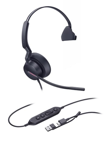 ⁨Yealink Uh46 Mono Usb-C/A Headset⁩ w sklepie Wasserman.eu