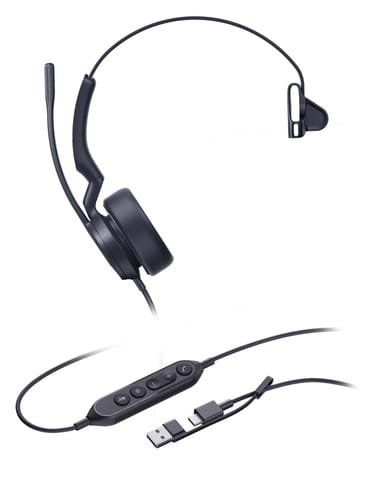 ⁨Yealink Uh44 Mono Usb-C/A Headset⁩ w sklepie Wasserman.eu