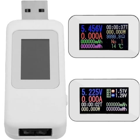 ⁨Woltomierz cyfrowy usb miernik tester napięcia amperomierz watomierz lcd⁩ w sklepie Wasserman.eu