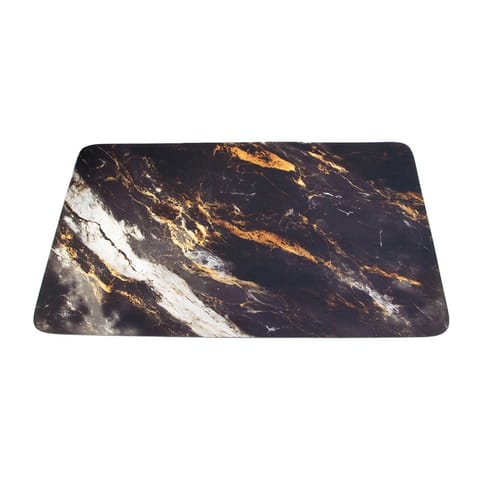 ⁨DA435A Dywanik łazienkowy marmur 50x80 cm czarna⁩ w sklepie Wasserman.eu
