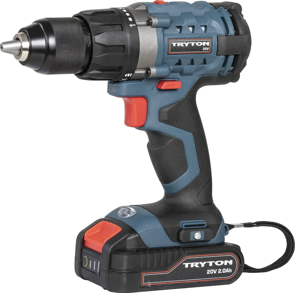 ⁨Drill-screwdriver 20v, 1h charge, 2 aku lit 2ah, 2 gears⁩ at Wasserman.eu