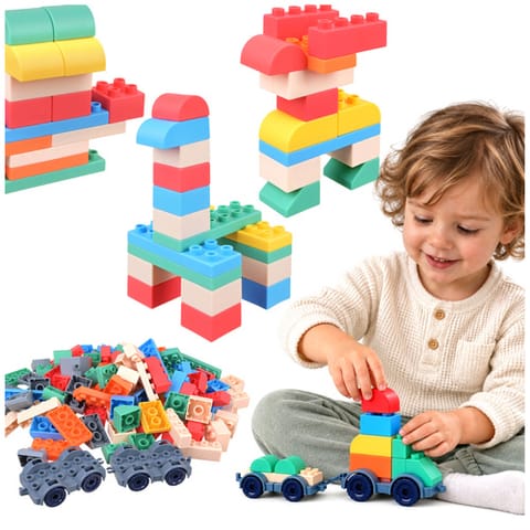 ⁨Klocki gumowe - sensoryczne 120szt.⁩ w sklepie Wasserman.eu