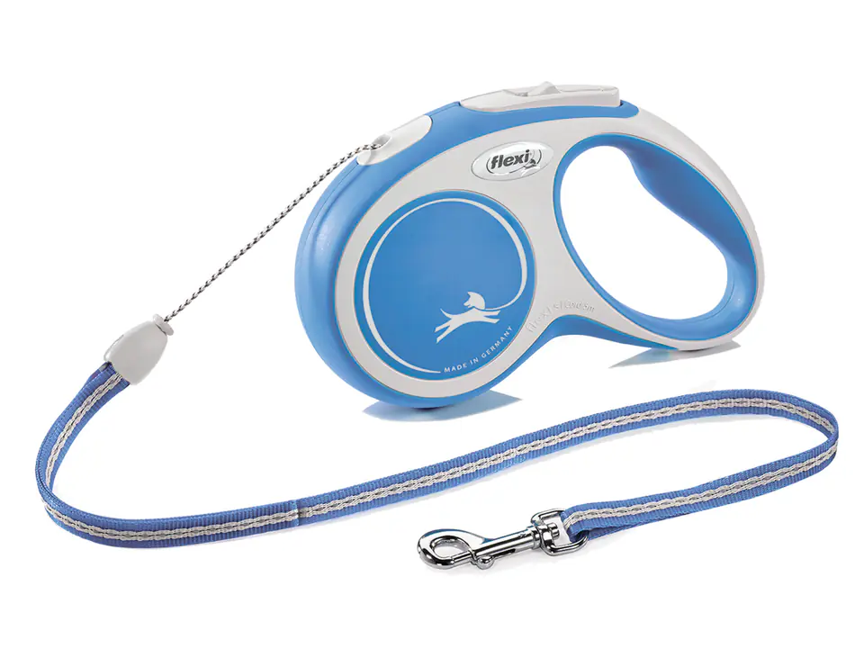 ⁨FLEXI NEW COMFORT - automatic dog lanyard, blue M 8m LINKA [FL-3134]⁩ at Wasserman.eu