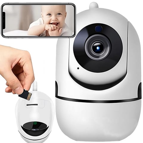 ⁨Niania elektroniczna ip kamera obrotowa hd wifi ir⁩ w sklepie Wasserman.eu