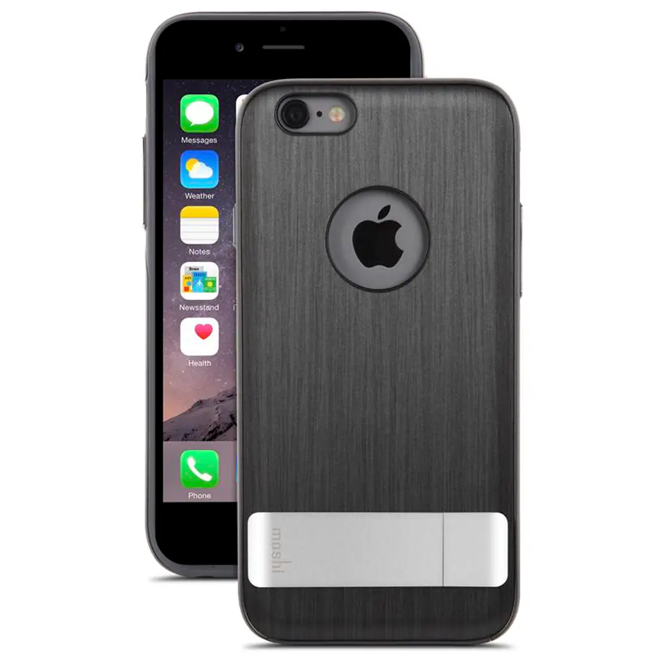 ⁨Moshi iGlaze Chameleon - Hardshell Case with Stand iPhone 6s Plus / iPhone 6 Plus (Steel Black)⁩ at Wasserman.eu