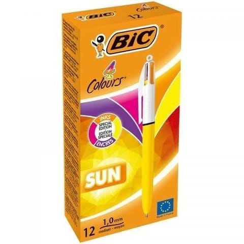⁨Długopis 4 Colors Sun mix (12szt) BIC⁩ w sklepie Wasserman.eu