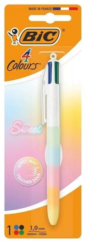 ⁨Długopis 4 Colors Sweet Pastel 1mm mix 1szt BIC⁩ w sklepie Wasserman.eu