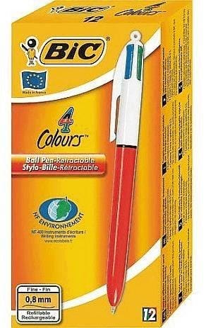 ⁨Długopis 4 Colours Fine (12szt) BIC⁩ w sklepie Wasserman.eu