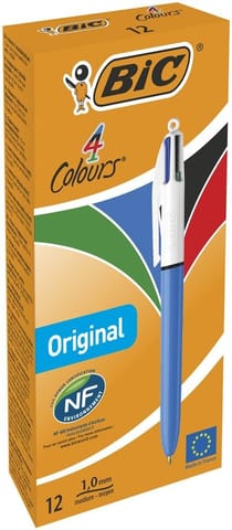 ⁨Długopis 4 Colours Medium mix (12szt) BIC⁩ w sklepie Wasserman.eu
