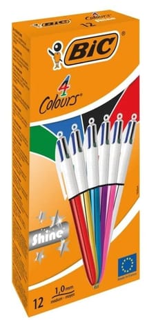 ⁨Długopis 4 Colours Shine (12szt) BIC⁩ w sklepie Wasserman.eu
