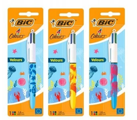 ⁨Długopis 4 Colours Velours Długopis 1szt mix BIC⁩ w sklepie Wasserman.eu