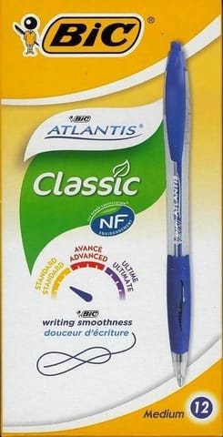 ⁨Długopis Atlantis Classic - niebieski (12szt) BIC⁩ w sklepie Wasserman.eu