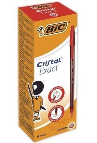 ⁨Długopis Cristal Exact czerwony (20szt)⁩ w sklepie Wasserman.eu