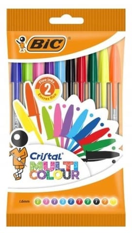 ⁨Długopis Cristal Multicolour 10szt⁩ w sklepie Wasserman.eu