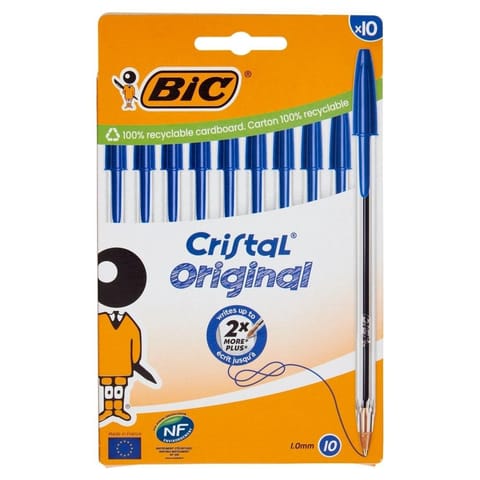 ⁨Długopis Cristal Original 10szt niebieski BIC⁩ w sklepie Wasserman.eu