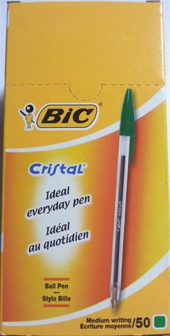 ⁨Długopis Cristal Original zielony (50szt) BIC⁩ w sklepie Wasserman.eu
