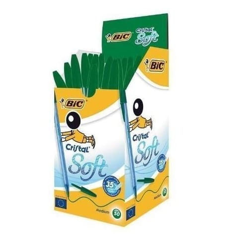⁨Długopis Cristal Soft zielony (50szt)⁩ w sklepie Wasserman.eu