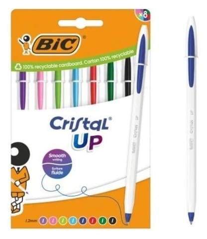 ⁨Długopis Cristal Up AST+FUN 8szt⁩ w sklepie Wasserman.eu
