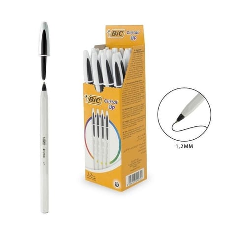 ⁨Długopis Cristal up czarny (20szt) BIC⁩ w sklepie Wasserman.eu