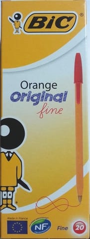⁨Długopis Orange Original czerwony (20szt) BIC⁩ w sklepie Wasserman.eu
