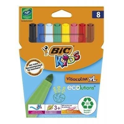 ⁨Flamastry Kids Visacolor XL 8 kolorów BIC⁩ w sklepie Wasserman.eu