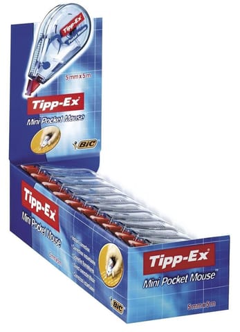 ⁨Korektor Tipp-Ex w taśmie 5mm*5m biały (10szt) BIC⁩ w sklepie Wasserman.eu