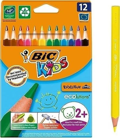 ⁨Kredki Kids Evolution Triangle ECO 12 kolorów⁩ w sklepie Wasserman.eu