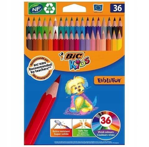 ⁨Kredki ołówkowe Kids Evolution ECOlutions 36szt⁩ w sklepie Wasserman.eu