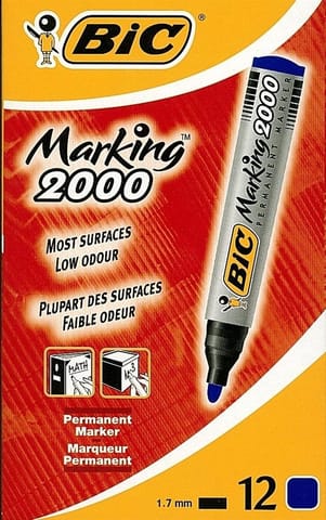 ⁨Marker Marking 2000 okrągły niebieski (12szt) BIC⁩ w sklepie Wasserman.eu