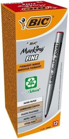 ⁨Marker Marking Fine 1445 ECOlutions czerw (12szt)⁩ w sklepie Wasserman.eu
