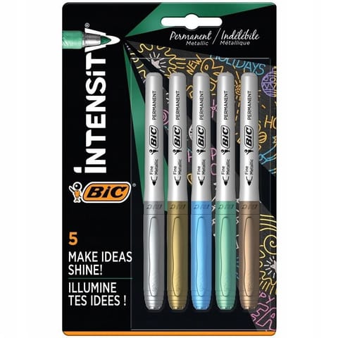 ⁨Marker Marking Metallic Ink 5 kolorów BIC⁩ w sklepie Wasserman.eu