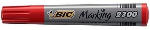 ⁨Marker Permanentny Eco ścięty czerwony (12szt)⁩ w sklepie Wasserman.eu