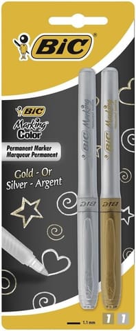 ⁨Marker Permanentny złoty & srebrny BIC⁩ w sklepie Wasserman.eu