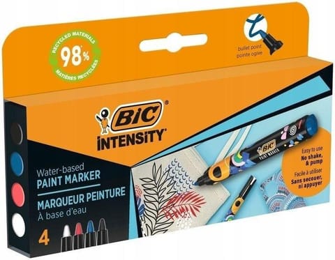 ⁨Markery akrylowe Intensity Classic Paint 4szt BIC⁩ w sklepie Wasserman.eu