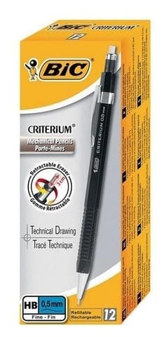 ⁨Ołówek automatyczny Criterium HB 0,5mm (12szt) BIC⁩ w sklepie Wasserman.eu
