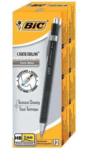 ⁨Ołówek automatyczny Criterium HB 2mm (12szt) BIC⁩ w sklepie Wasserman.eu