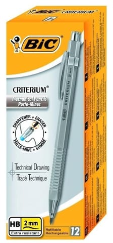 ⁨Ołówek automatyczny Criterium HB 2mm (12szt) BIC⁩ w sklepie Wasserman.eu