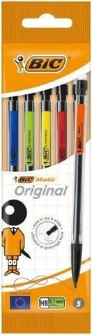 ⁨Ołówek automatyczny Matic z gumką HB 5szt BIC⁩ w sklepie Wasserman.eu