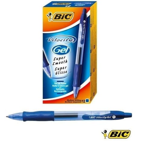 ⁨Pióro żelowe Velocity Gel - niebieski (12szt) BIC⁩ w sklepie Wasserman.eu