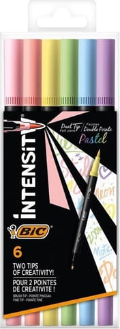 ⁨Pisak dwustronny Intensity Dual Pastel 6szt BIC⁩ w sklepie Wasserman.eu